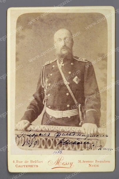 null NICOLAS NIKOLAÏEVITCH, grand-duc de Russie (1831-1891). 
Portrait photographique...