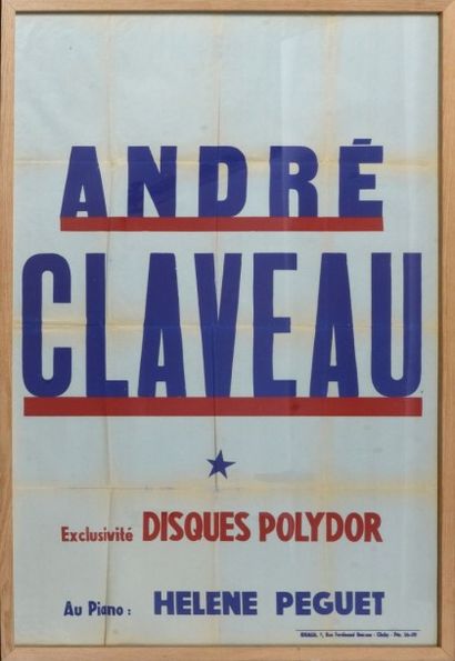 ANDRÉ CLAVEAU 
UN LOT DE DOCUMENTS ET OBJETS DIVERS D'ANDRÉ CLAVEAU.
Avec 23 disques...