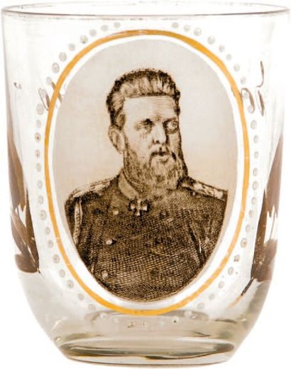 null Wladimir Alexandrovitch, grand-duc de Russie (1847-1909). Verre commémoratif...