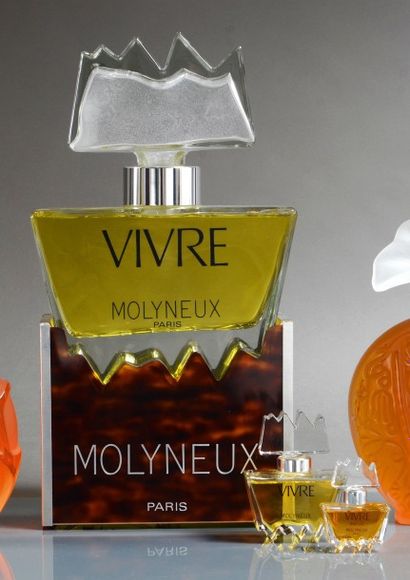 MOLYNEUX «Vivre» - (1971).
Modèle dessiné par Serge Mansau, présenté sur son socle...