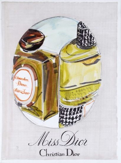 Christian Dior - (années 1970-1980) Important lot de documentation publicitaire provenant...