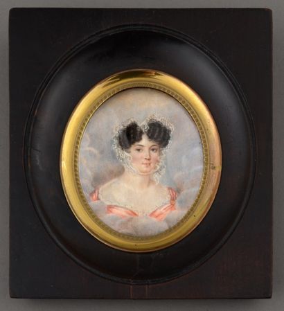 Antoinette-Louise-Athalante LEGRAND (Paris, ?, active 1822-1837) Portrait présumé...