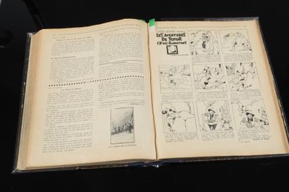 HERGÉ LE BOY SCOOT BELGE.
RELIURE EDITEUR ANNEES 1927 A 1929.
Avec de nombreux dessins...