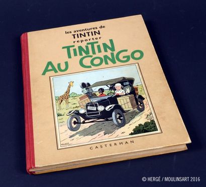 HERGÉ TINTIN 02.
TINTIN AU CONGO. A3.
EDITION ORIGINALE CASTERMAN, 1937.
Première...