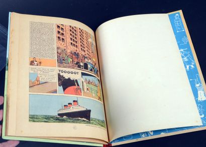 HERGÉ TINTIN 03.
TINTIN EN AMERIQUE. B1. EO 1946.
Edition originale couleurs. Dos...