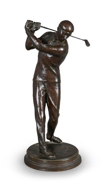 null Sculpture en bronze.
«Le Golf» signée Maurice Guiraud Riviere (1881-1947).
Superbe...