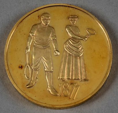 null Médaille commémorative du centenaire du tournoi de Wimbledon (1877-1977).
La...