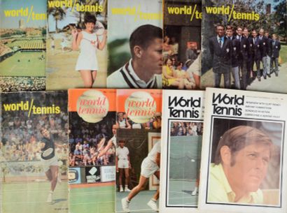 null Ensemble de 24 numéros non suivis de la revue World Tennis entre novembre 1968...