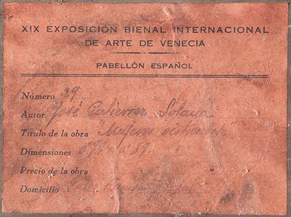José Gutierrez SOLANA (1886-1945) 
Mujeres vestiendose.
 Huile sur carton fort, signée...