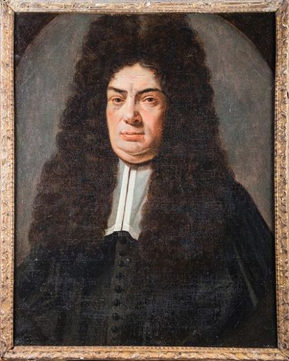 François JOUVENET le Jeune (1664-1749), attribué à 
Portrait de Magistrat.
 Huile...