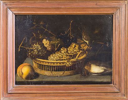 Francesco CODINO Corbeille de raisins
Panneau
37,5 x 52,5 cm