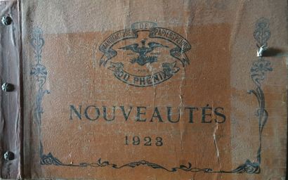 null Catalogues d'échantillons de Papiers Peints. 
Réunion de 5 volumes: Années 1923;...