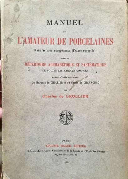 null FAÏENCES. Réunion de volumes dont: • BERLING (K.). Meissen. Königlich Sachlische...