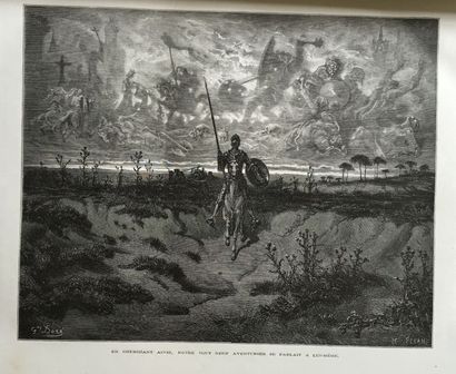 CERVANTES Don Quichotte de la Manche. Illustrations de Gustave Doré. Paris, Hachette,...
