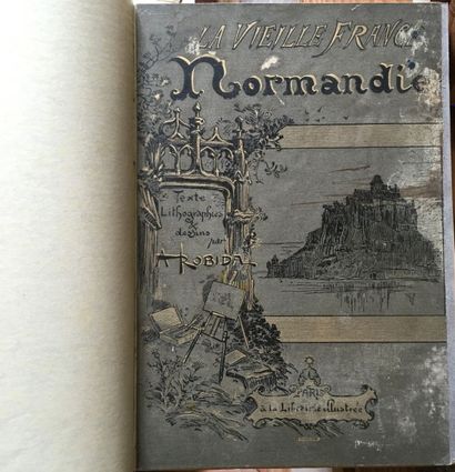 ROBIDA La Vieille France. Normandie. Librairie illustrée, s. d. (1890).
In-4, reliure...