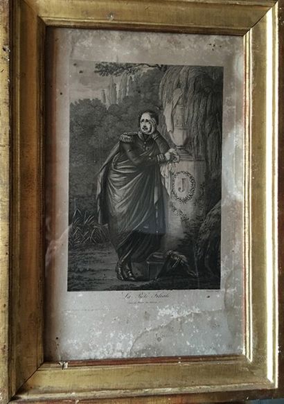 null Gravure, première moitié XIXe siècle, par Levacher: La piété filiale, représentant...