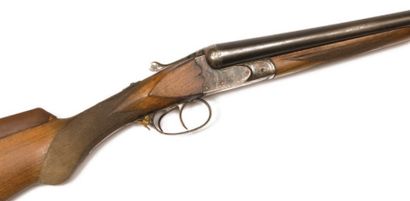 null Fusil de chasse artisanal St-Etienne BOUCHER (n°199) cal.12.70. Canons juxtaposés...