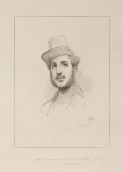 null Ferdinand, duc d'Orléans (1810-1842). Gravure de Levasseur et d'Henriquet Dupont...