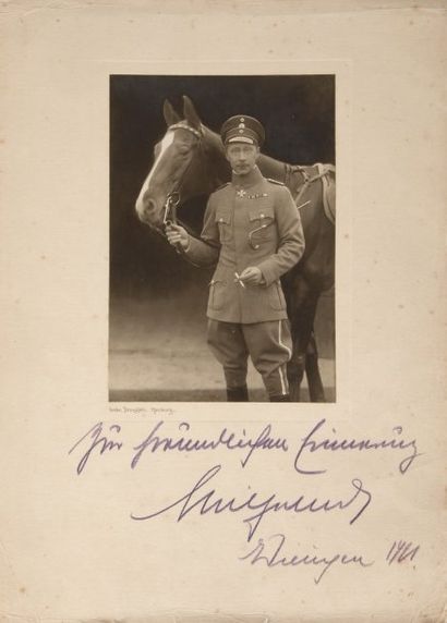 null Guillaume, prince de Prusse (1882-1951). Portrait photographique de Dransfeld...