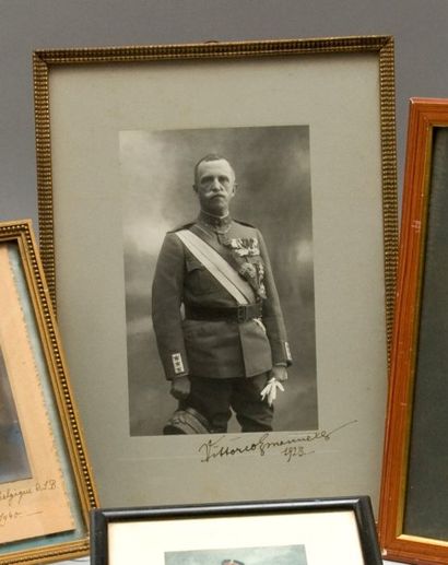 null Victor Emmanuel III, roi d'Italie (1869-1947). Portrait photographique le représentant...
