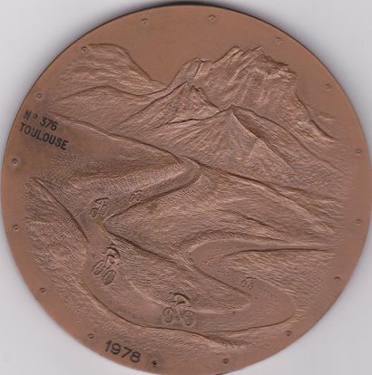 null Médaille officielle de participant au Tour de France 1978 attribuée à Mr Toulouse....