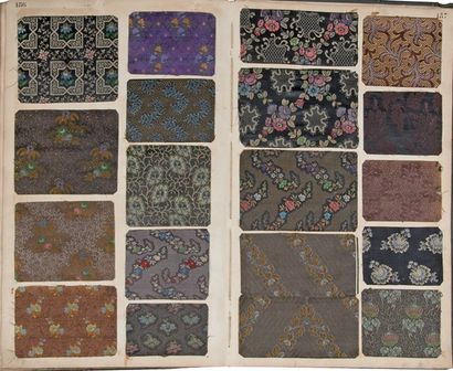 null Album d'échantillons, seconde moitié du XIXe siècle, façonnés soie pour la robe,...