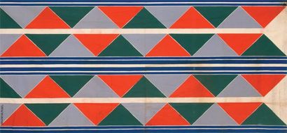 null Tissu simultané, d'après Sonia Delaunay, (1885-1979), pour Artcurial, panneau...
