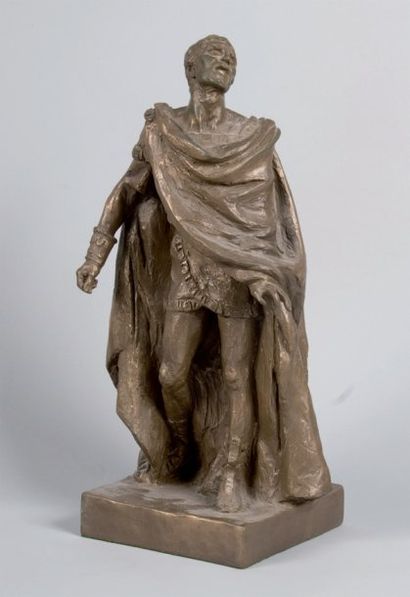 OLIVIER Laurence Statue représentant l'acteur dans le rôle d' Oedipe ( Sophocle ),...