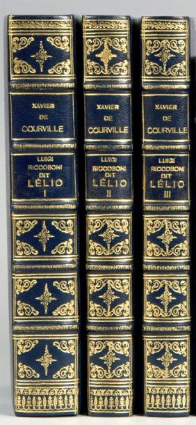 COURVILLE Xavier DE Luigi Riccoboni, dit Lelio, Droz, 1943/1945 et Librairie Théâtrale,...