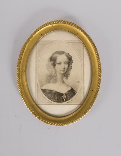 null Duchesse d'Orléans, née princesse Hélène de Mecklembourg- Schwerin. Gravure...
