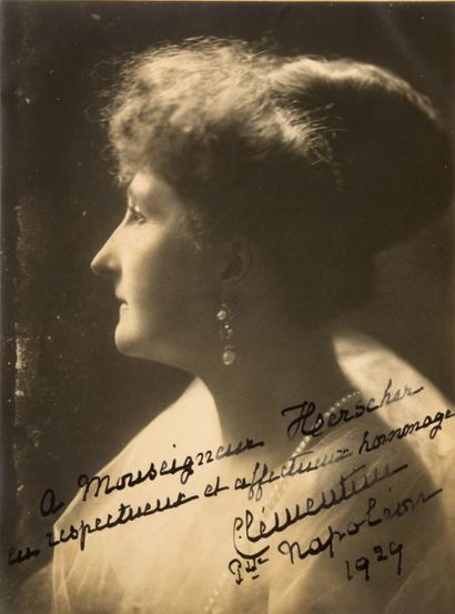 null Clémentine, princesse Napoléon, née princesse de Belgique. Portrait photographique...