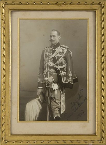 null * Harald, prince de Danemark (1876-1949). Beau portrait photographique du prince...