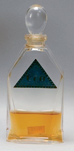 L.T.PIVER - «Gao» - (1925) Flacon moderniste dessiné par Georges Chevalier en verre...