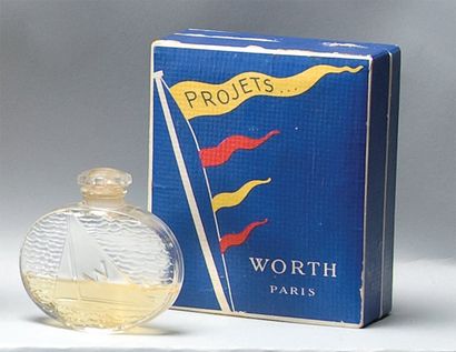 WORTH «Projets» - (1936) Présenté dans son coffret en carton gainé de papier polychrome...