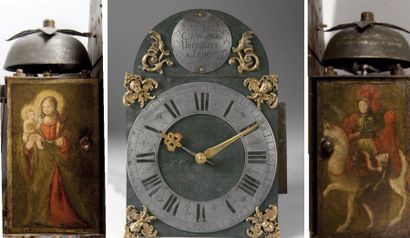 null Horloge allemande à accrocher vers 1660 / 1670 signée Corn à Füssen N° 316 sur...