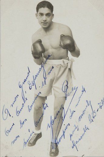 null Photo originale de Young Perez (1911-1945) Champion du monde catégorie poids...