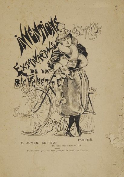 null Livre. Inventions extravagantes de la bicyclette. Réunies par Edmond de Saymar....