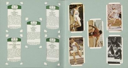 null Album de cigarettes cards complet de ses 40 vignettes photos. Retrace les Jeux...