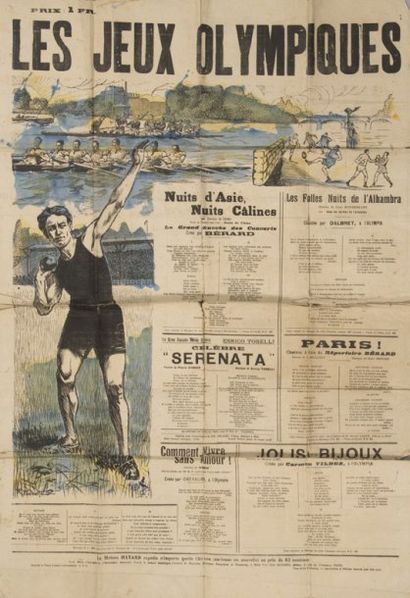null Chansons des Jeux Olympiques pour 1924. Belles illustrations signées R. Porette....