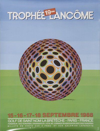 null Ensemble de 5 affiches du Trophée LancÙme. Années 1985-1988-1993-1994 et 1995....