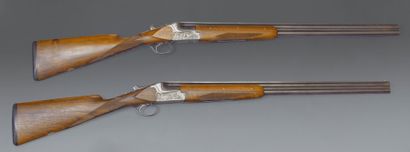 null Belle paire de fusils MERKEL (n°175953 et 175954) cal.20.76. Canons superposés...