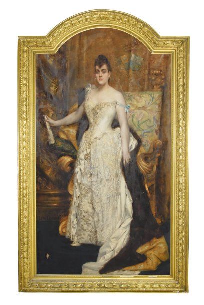 COMERRE Léon (1850-1916), école française du XIXe siècle Madame Moreau de la Tour...