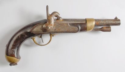 null Pistolet d'officier, modèle 1833. Platine de la manufacture nationale de Chatellerault...