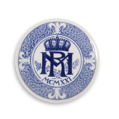 null René, prince de Bourbon-Parme. Assiette commémorative en porcelaine, souvenir...