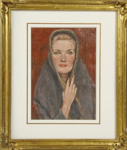 null Emile Brod (1889-1974). Portrait de la princesse Grace de Monaco, née Grace...