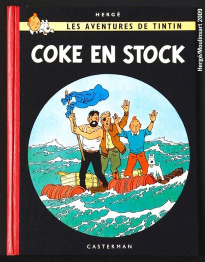 HERGE TINTIN B19A. COKE EN STOCK. édition originale belge (Dos rouge - B24). Plats,...