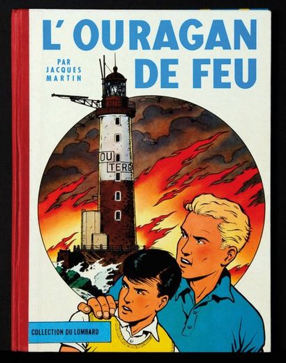 MARTIN LEFRANC 02. L'OURAGAN DE FEU, édition originale belge à damiers bleus. Album...