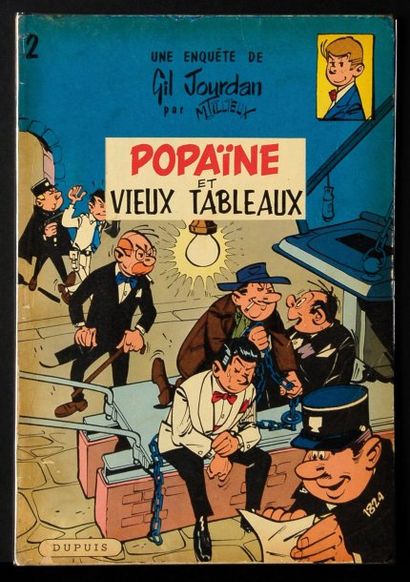 TILLIEUX GIL JOURDAN 02. Popaïne et les vieux tableaux. Edition originale (1959)...