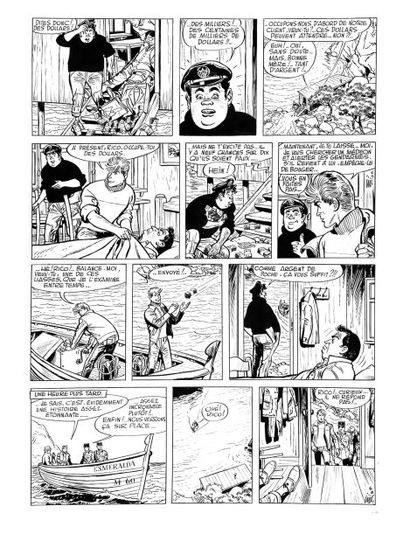 JIJE 8 VALhardi. LE SECRET DE NEPTUNE. Planche 6 pour cette aventure publiée par...