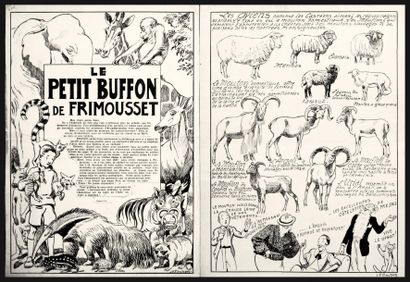 Pinchon, Joseph Porphyre LE PETIT BUFFON DE FRIMOUSSET. 19 planches (dont la page...